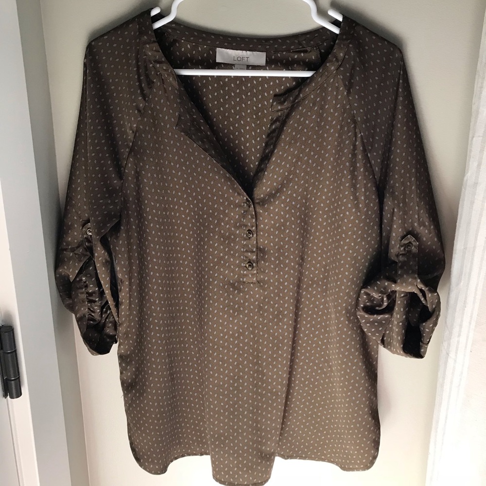 Silk blouse from LOFT.